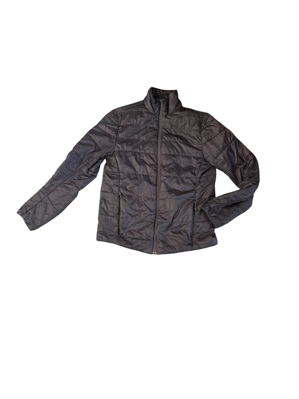Merrell Women's Running Small Black Lightweight Puffer Jacket Full Zip Packable